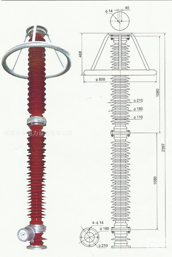 HY10WZ-192/500、HY10WZ-200/520電站型避雷器